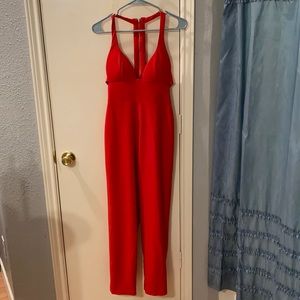 Red NBD jumpsuit size S